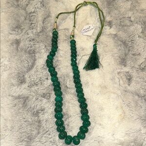 BREATHTAKING 687 CTS Earth Mined Emerald Melon Faceted Necklace